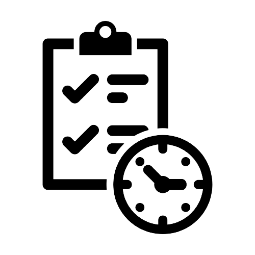 Project Manager Career. Photo of a clipboard and clock. Start your career at Millennium Inc. Systems People for Automation